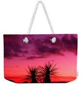 Purple Sunset Print Gym Bag 
